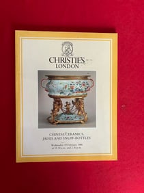 LD Christie's 1986 Chinese Ceramics, Jades and Snuff Bottles