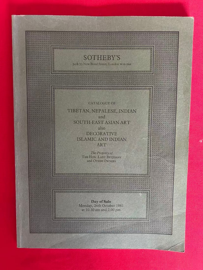 LD Sotheby's 1981 Tibetan, Nepalese, Indian and Southeast Asian Art: LD Sotheby's 1981 Tibetan, Nepalese, Indian and Southeast Asian Art , good condition!