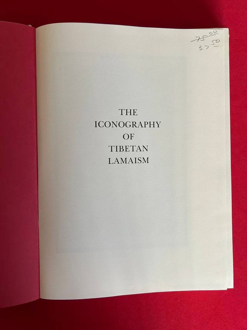 The Iconography of Tibetan Lamaism: The Iconography of Tibetan Lamaism , published in 1988, hard cover and good condition!
