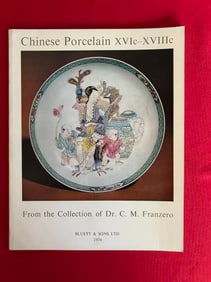 Famous Dealer Bluett & Son 1974 Chinese Porcelain From the Collection of Dr C.M. Franzero
