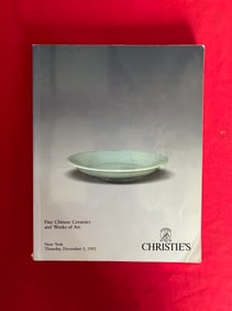 NY Christie's 1992 Fine Chinese Ceramics and Works of Art