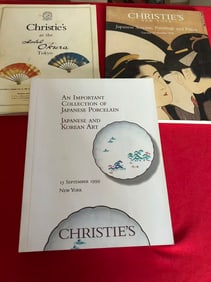 3 Volumes Christie's Japanese Works of Art Auction Catalog
