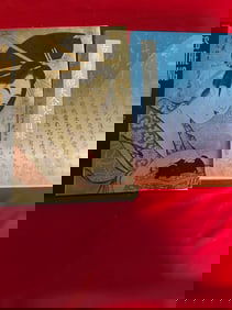 2 Volumes Japanese Art Reference Book