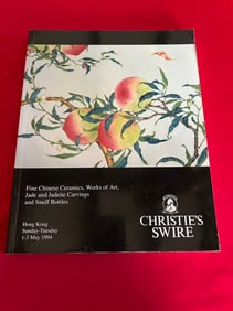 HK Christie's 1994 Fine Chinese Ceramics, Works of Art, Jade and Snuff Bottles