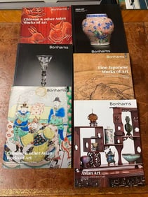 6 Volumes Bonhams Asian Art Catalogs
