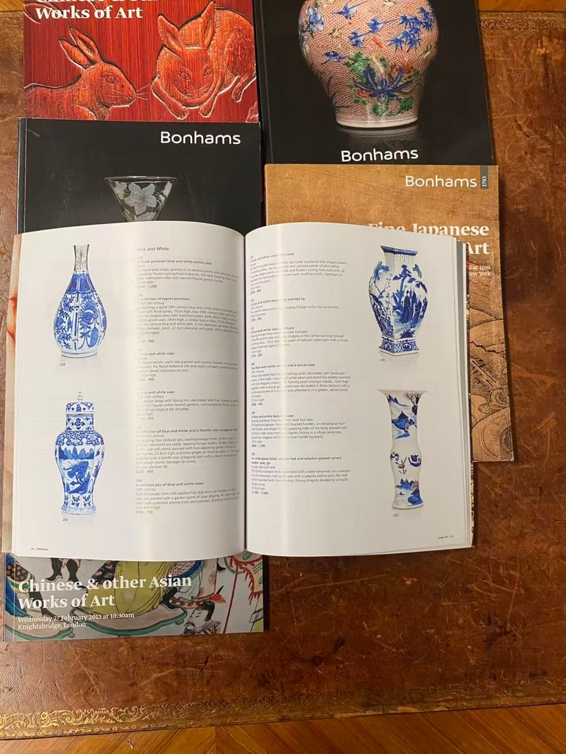 6 Volumes Bonhams Asian Art Catalogs - 2