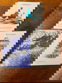 3 Volumes Bonhams Chinese Art Catalogs