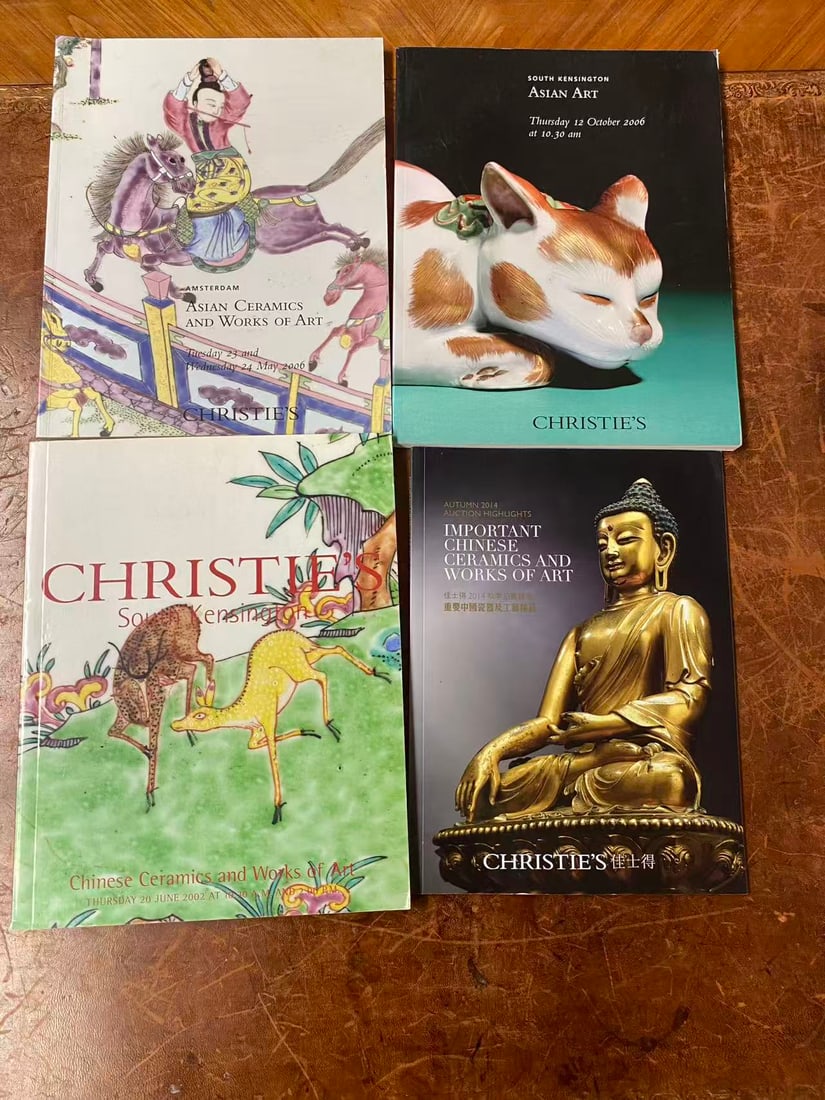 4 Volumes Christie's Asian Art Catalogs: 4 Volumes Christie's Asian Art Catalogs , good condition!