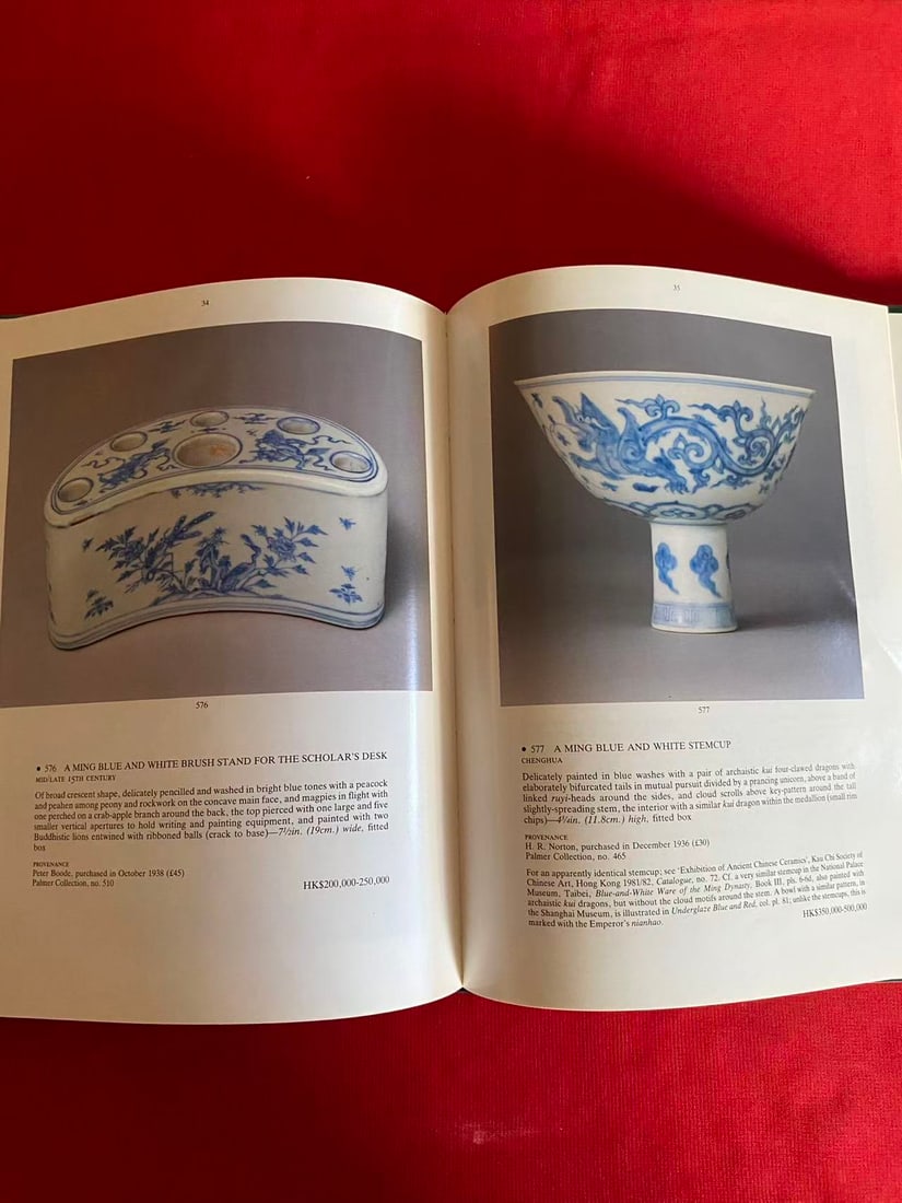 HK Christie's 1989 Important Early Ming Blue and White Porcelain the Collection of R.H.R. Palmer - 3