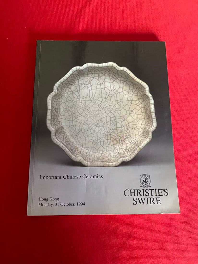 HK Christie's 1994 Important Chinese Ceramics: HK Christie's 1994 Important Chinese Ceramics , good condition!