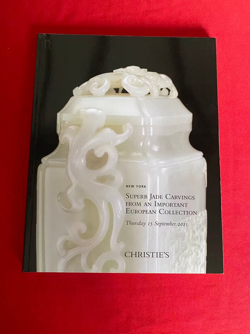 NY Christie's 2011 SUPERB JADE CARVINGS FROM AN IMPORTANT EUROPEAN COLLECTION: NY Christie's 2011 SUPERB JADE CARVINGS FROM AN IMPORTANT EUROPEAN COLLECTION, good condition!