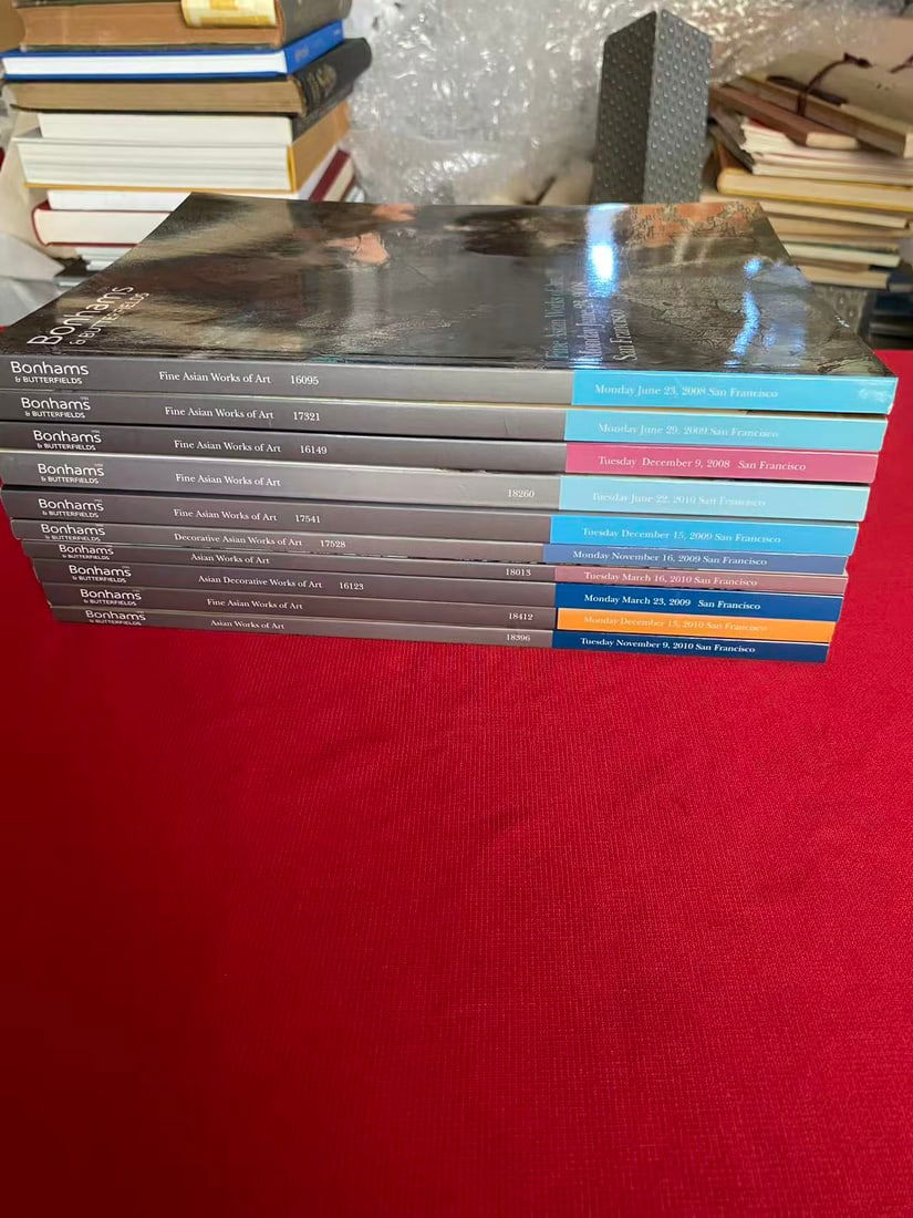 10 Volumes Bonhams & Butterfields Asian Art Catalog: 10 Volumes Bonhams & Butterfields Asian Art Catalog , good condition!