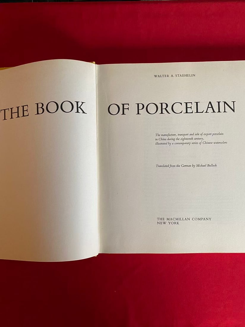 THE BOOK OF PORCELAIN: THE BOOK OF PORCELAIN , published in 1965 , hard cover and good condition!