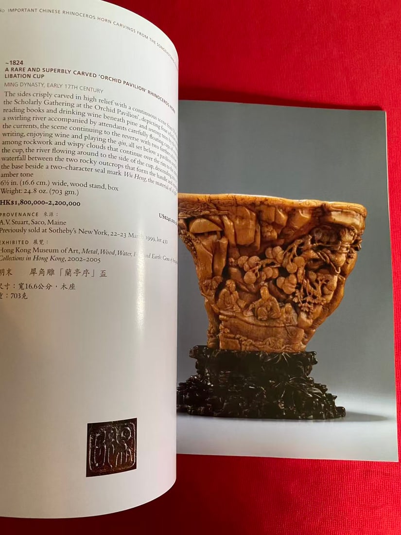 2 Volumes HK Christie's CHINESE RHINOCEROSHORN CARVINGS FROM THE SONGZHUTANG COLLECTION - 2