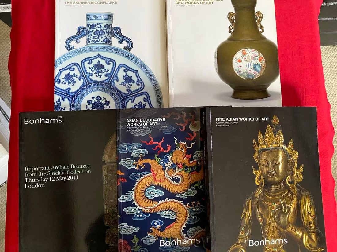 5 Volumes Bonhams Asian Art Catalog: 5 Volumes Bonhams Asian Art Catalog , good condition!