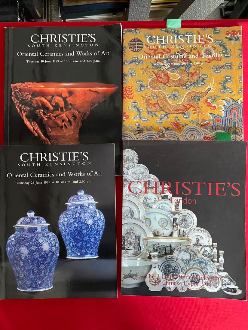 4 Volumes Christie's Asian Art Catalog: 4 Volumes Christie's Asian Art Catalog , good condition!
