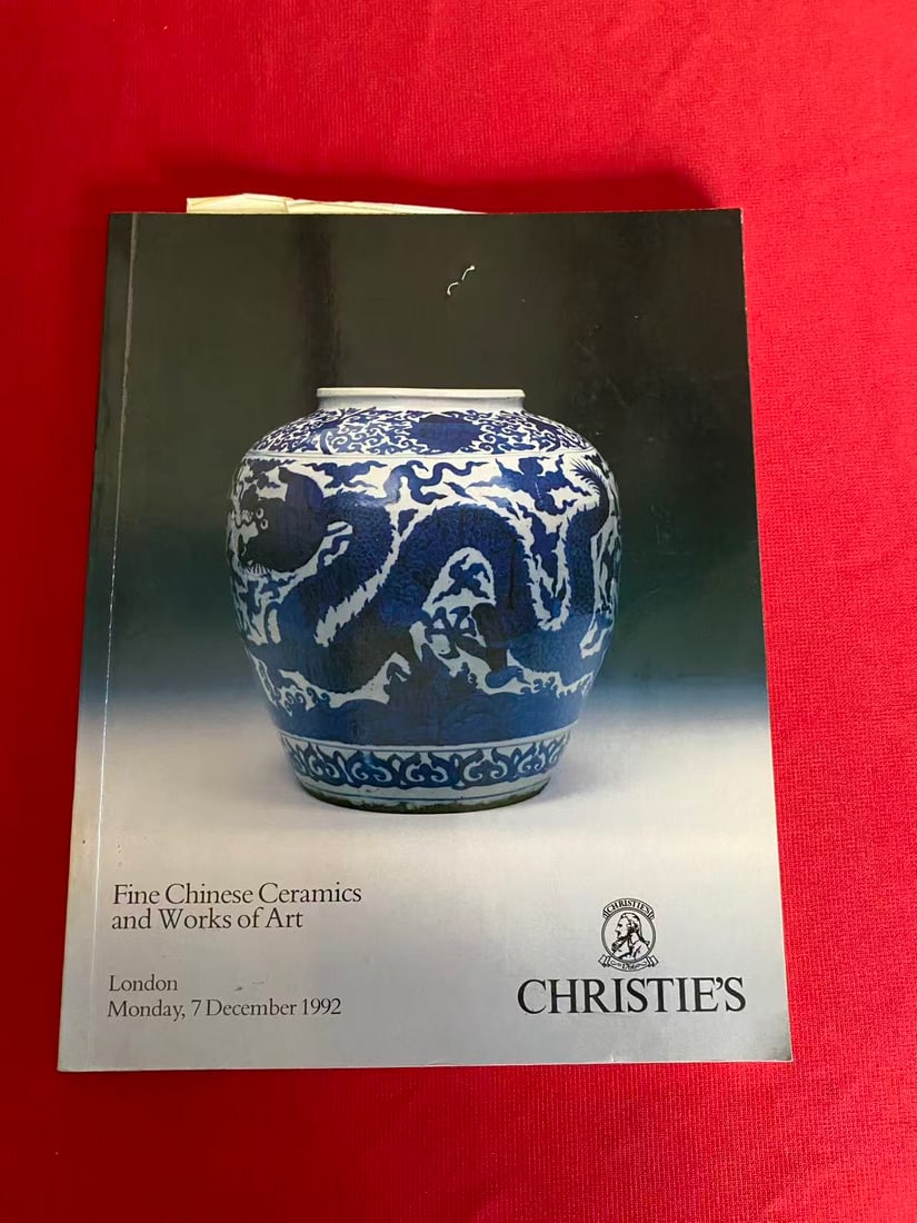 LD Christie's 1992 Fine Chinese Ceramics and Works of Art: LD Christie's 1992 Fine Chinese Ceramics and Works of Art, good condition!
