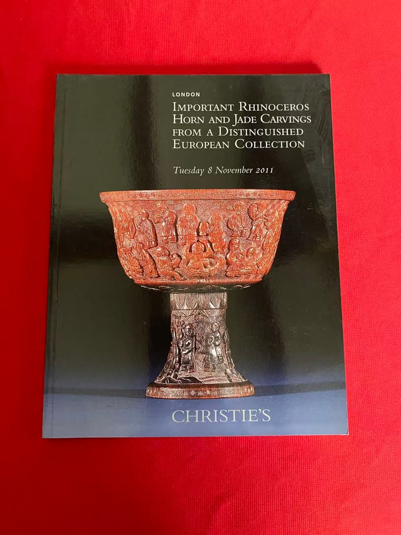 LD Christie's 2011 IMPORTANT RHINOCEROSHORN AND JADE CARVINGS FROM A EUROPEAN COLLECTION: LD Christie's 2011 IMPORTANT RHINOCEROSHORN AND JADE CARVINGS FROM A EUROPEAN COLLECTION , good condition!