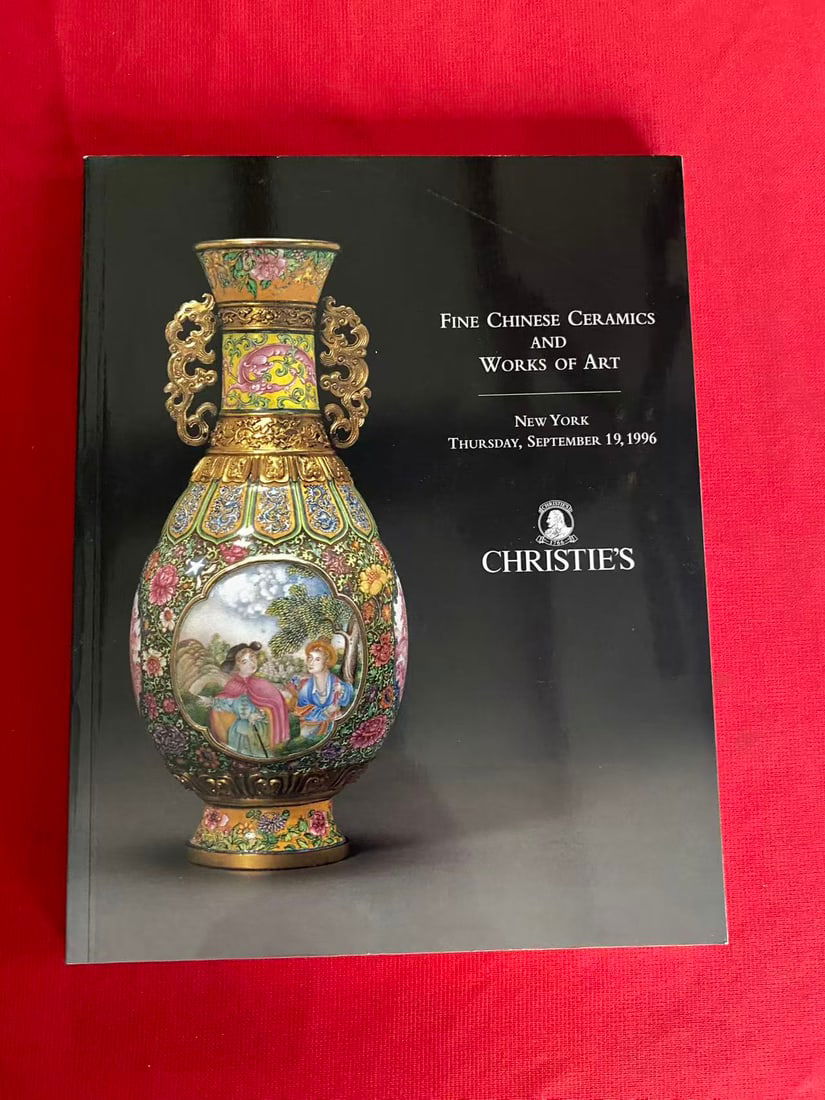 NY Christie's 1996 FINE CHINESE CERAMICS AND WORKS OF ART: NY Christie's 1996 FINE CHINESE CERAMICS AND WORKS OF ART, good condition!
