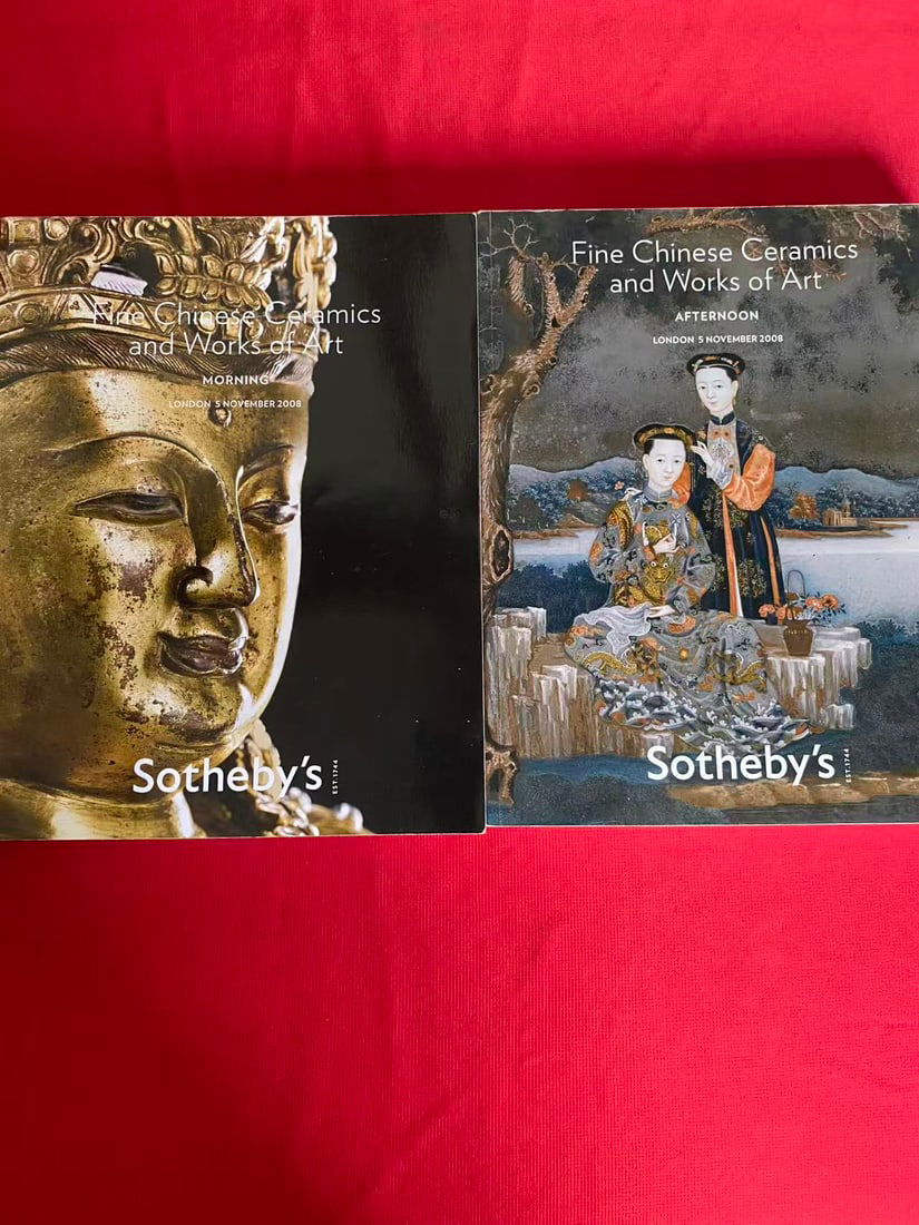 2 Volumes LD Sotheby's 2008 Fine Chinese Ceramics and Works of Art: 2 Volumes LD Sotheby's 2008 Fine Chinese Ceramics and Works of Art, good condition!