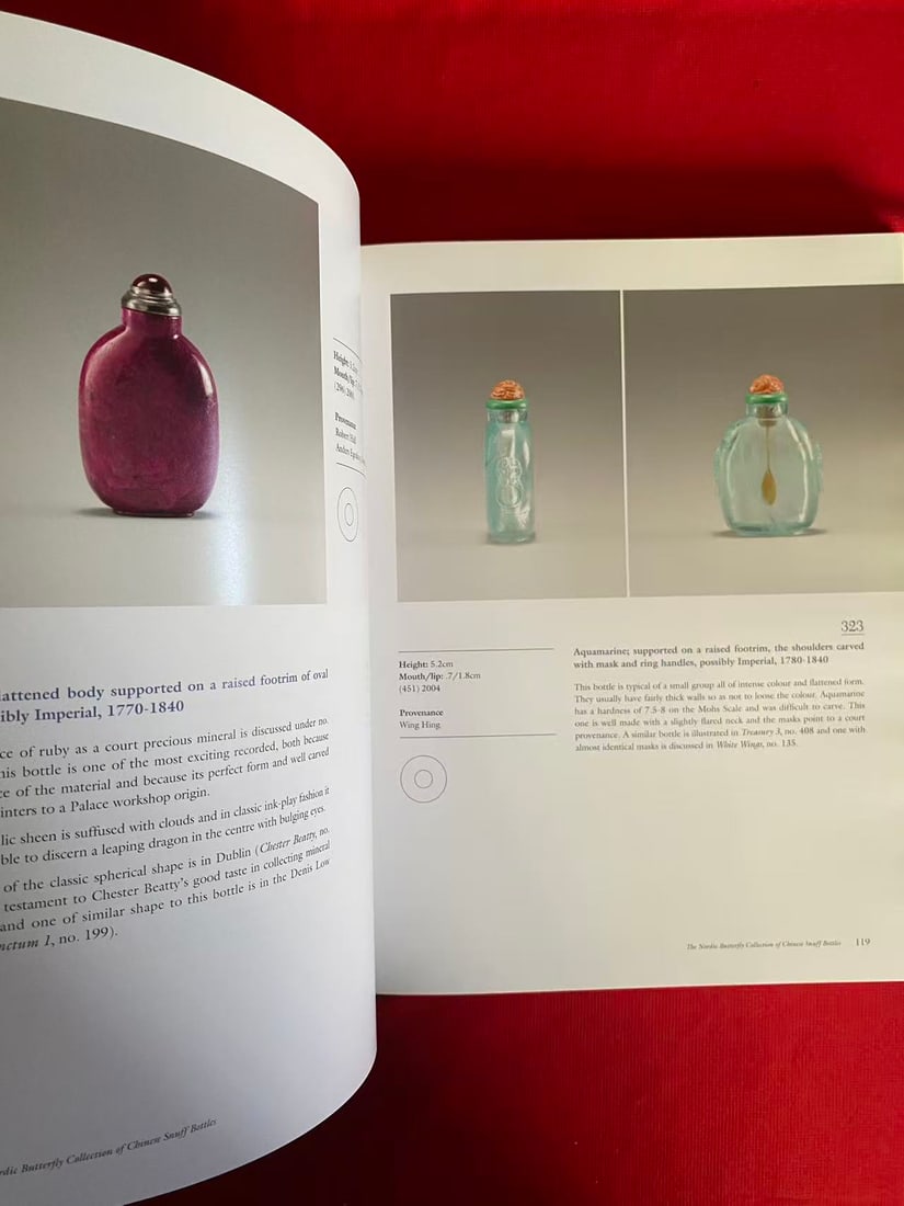 2 Volumes The Nordic Butterfly Collection of Chinese Snuff Bottles by Robert Kieiner - 2