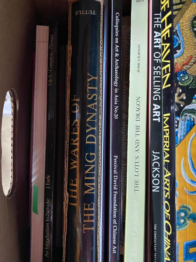 A box of books about Asian art - 3