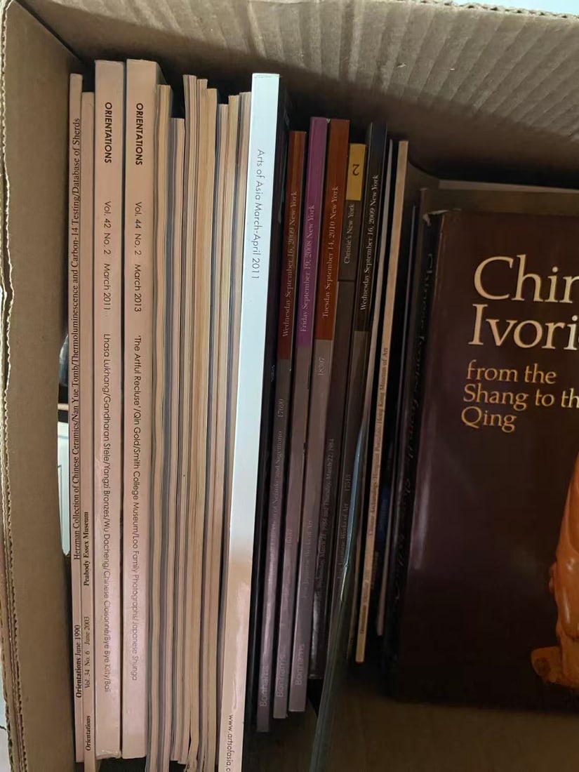 A box of books about Asian art - 3