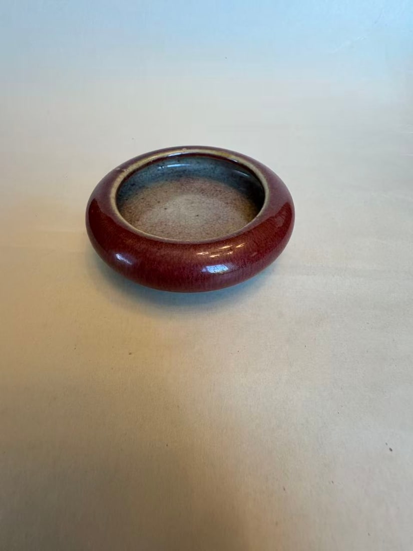 An 18th Century Red-Glazed Brush Washer (1 of 5)