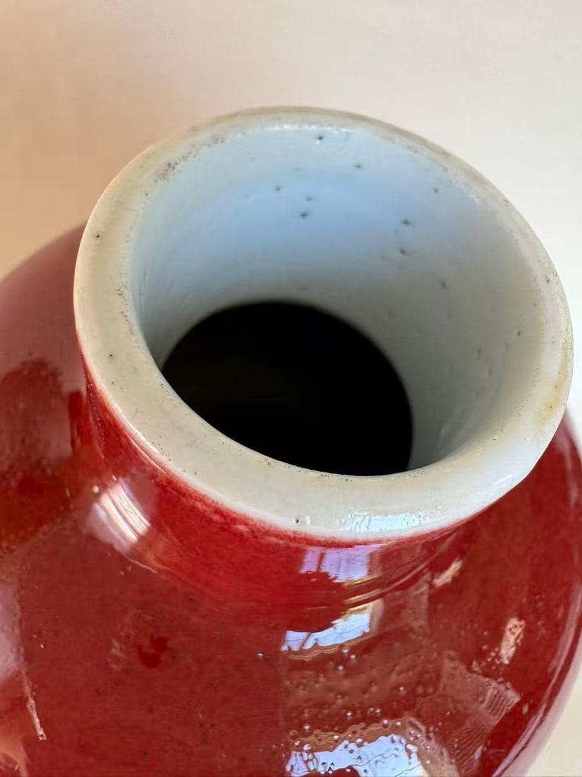 A Red-Glazed Meiping Vase - 2
