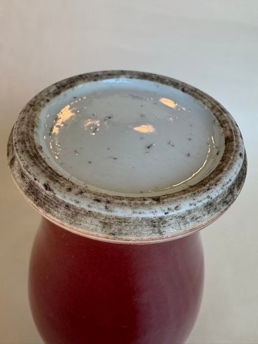 A Red-Glazed Meiping Vase - 3