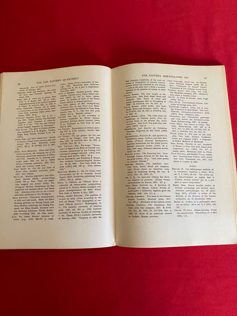 Far Eastern Bibliography 1947 - 3