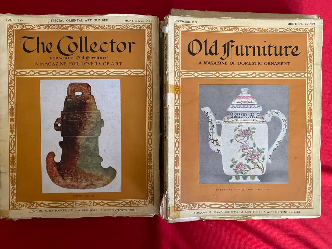 A Group of 8 Volumes OLD FURNITURE and THE COLLECTOR Magazine: A Group of 8 Volumes OLD FURNITURE and THE COLLECTOR Magazine, acceptable condition!