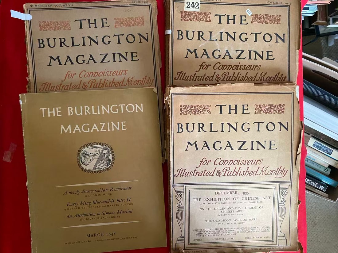 A Group of 5 Volumes THE BURLINGTON MAGAZINE: A Group of 5 Volumes THE BURLINGTON MAGAZINE , acceptable condition!