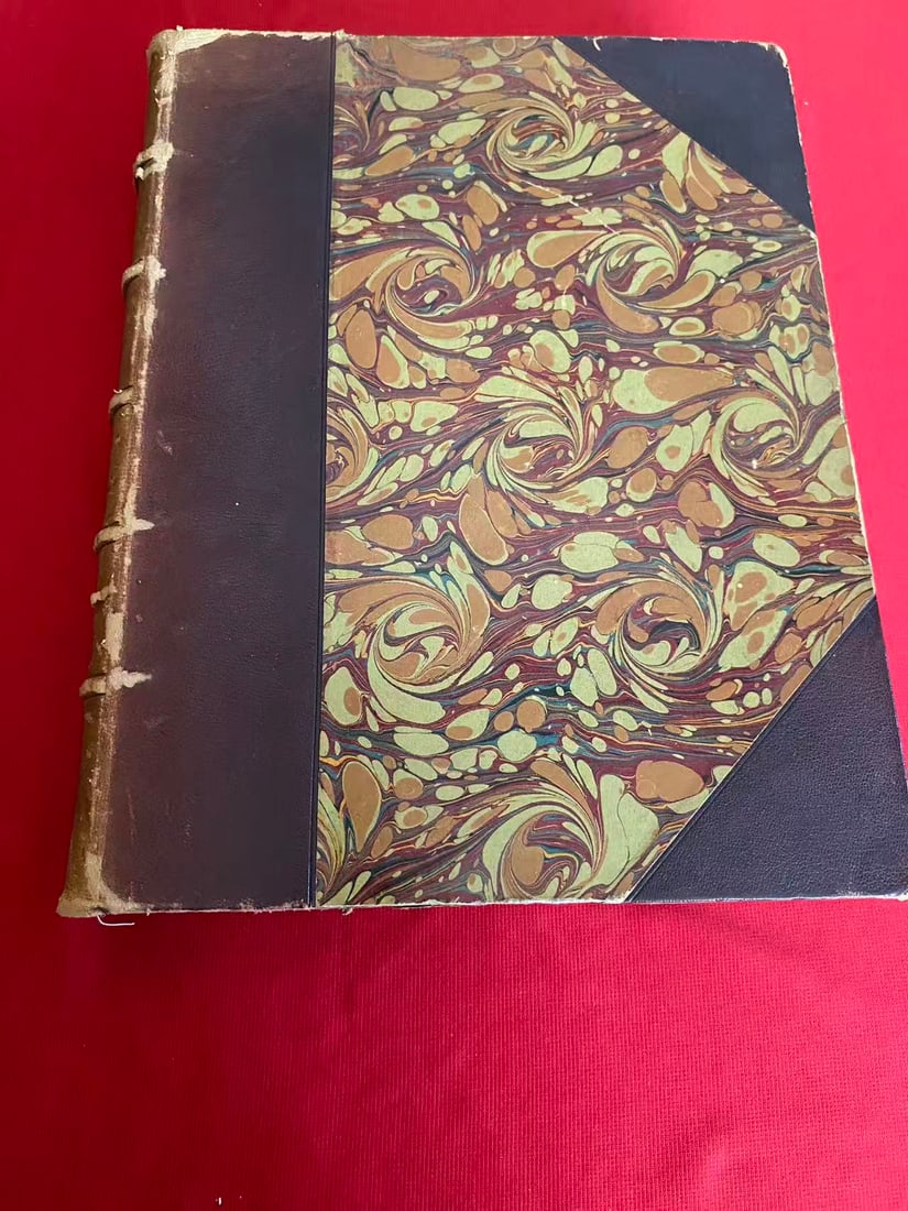 LA CERAMIQUE CHINOISE: LA CERAMIQUE CHINOISE, published in 1894 Paris, Large format, leather-bound, top edge gilt (t.e.g.)? hard cover and good condition!