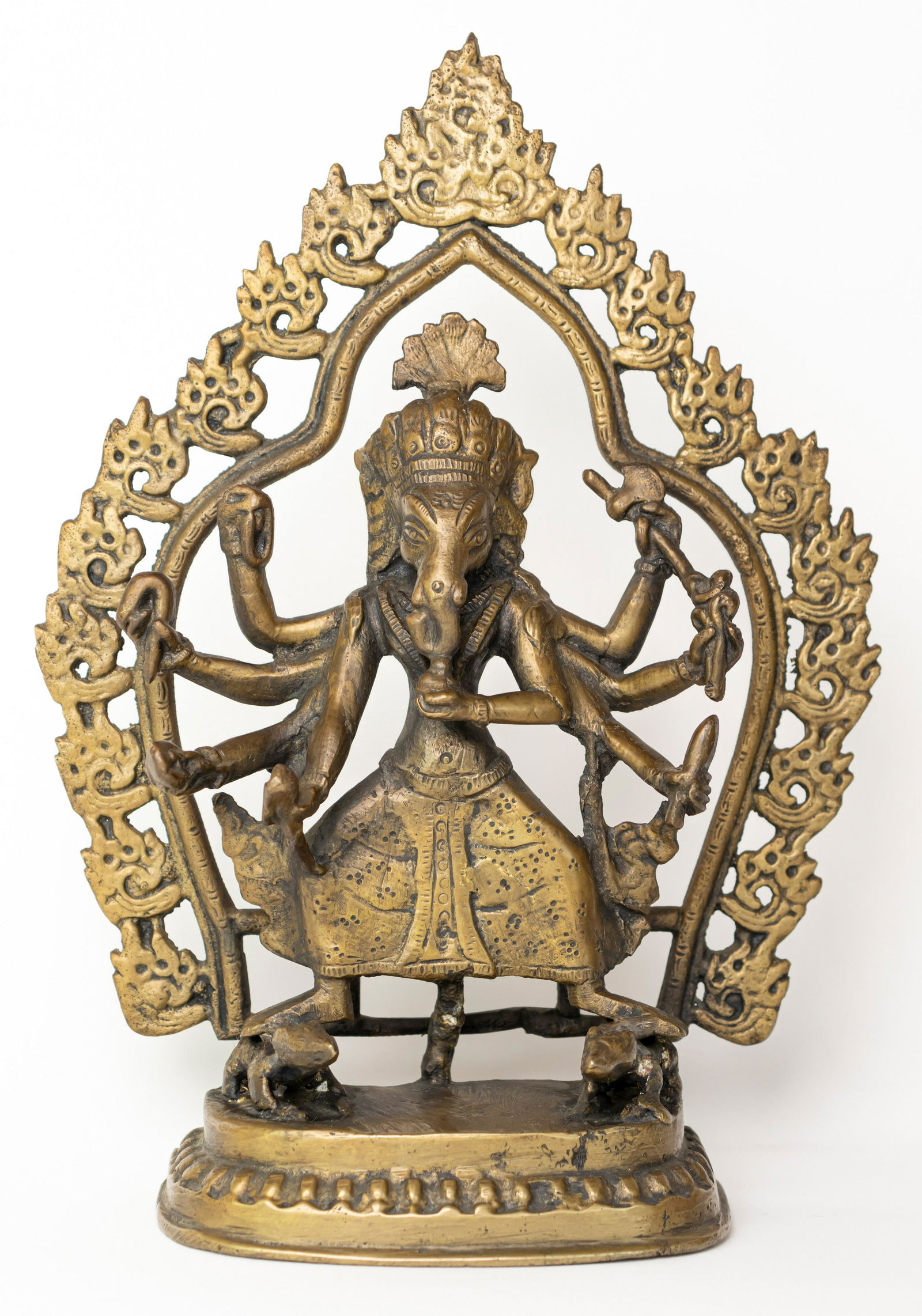 Antique Asian Indian Bronze Shiva Sculpture Figurine (1 of 7)