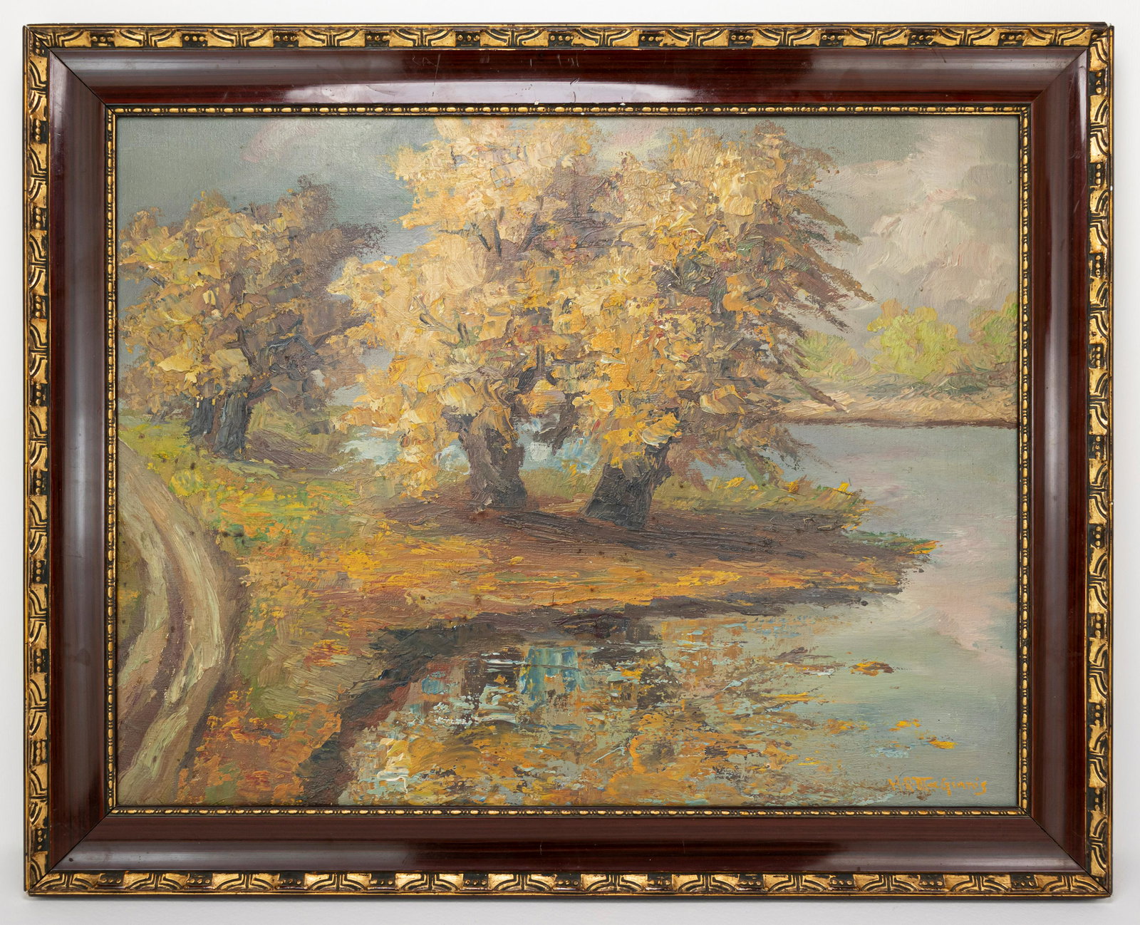 In Style of Henry Ryan MacGinnis Oil Painting (1 of 14)