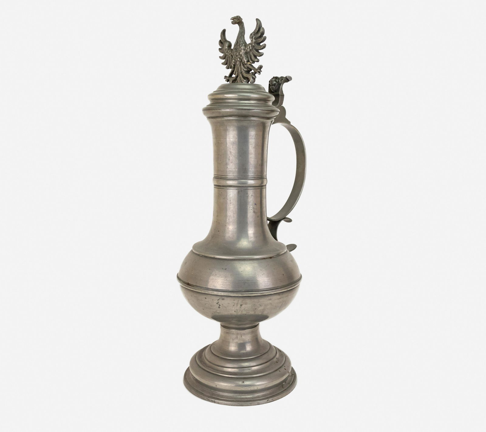 Vintage German Pewter Jug With Lid (1 of 7)