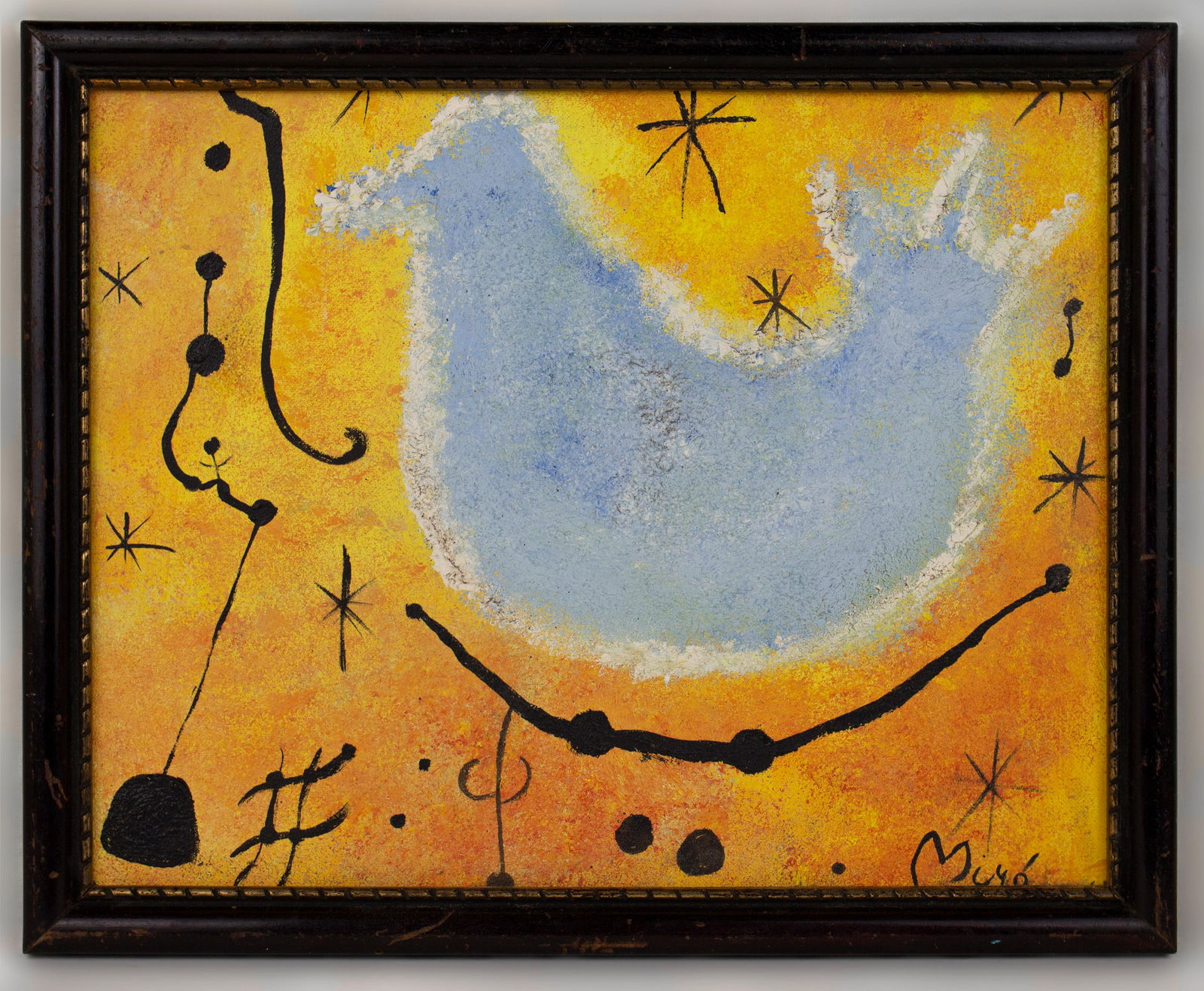 Joan Miro Abstract Oil Painting In the Style of (1 of 14)