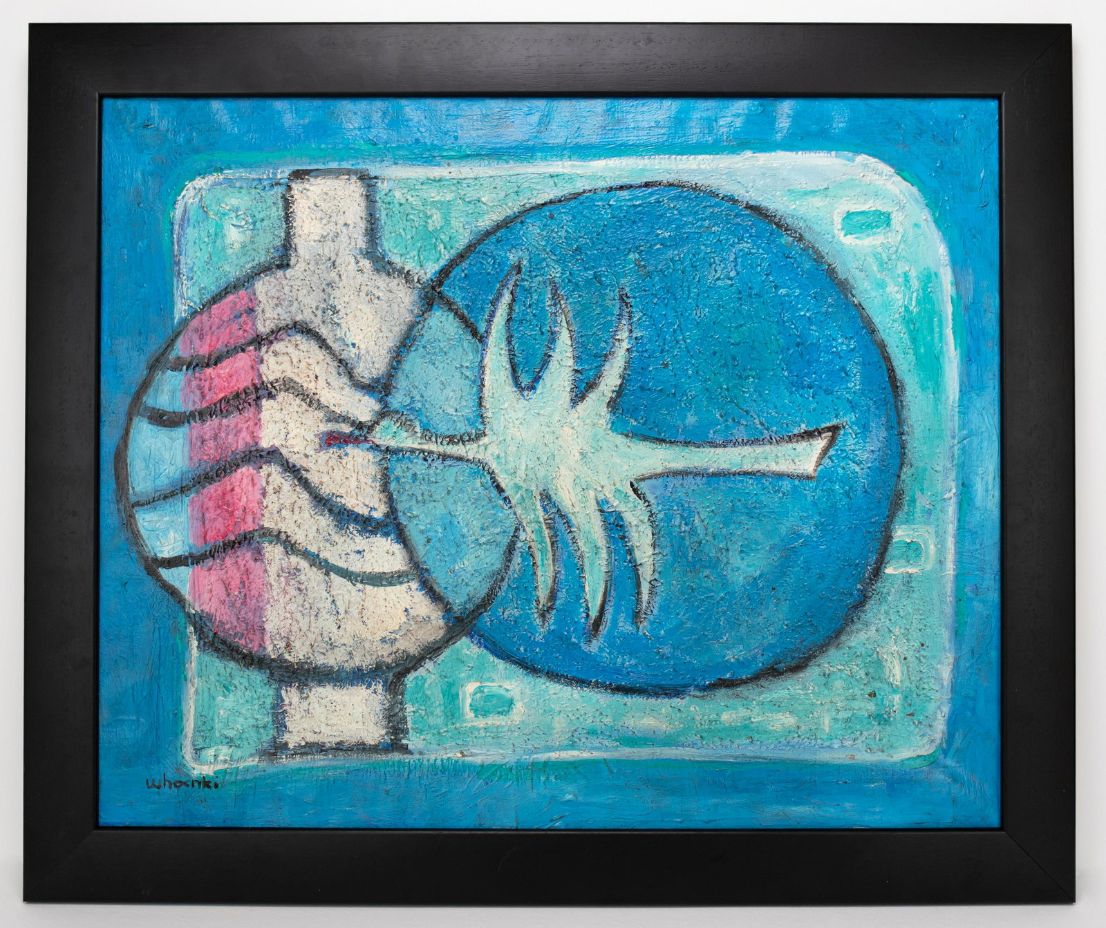 Korean Kim Whanki Abstract Painting In the Style of (1 of 15)