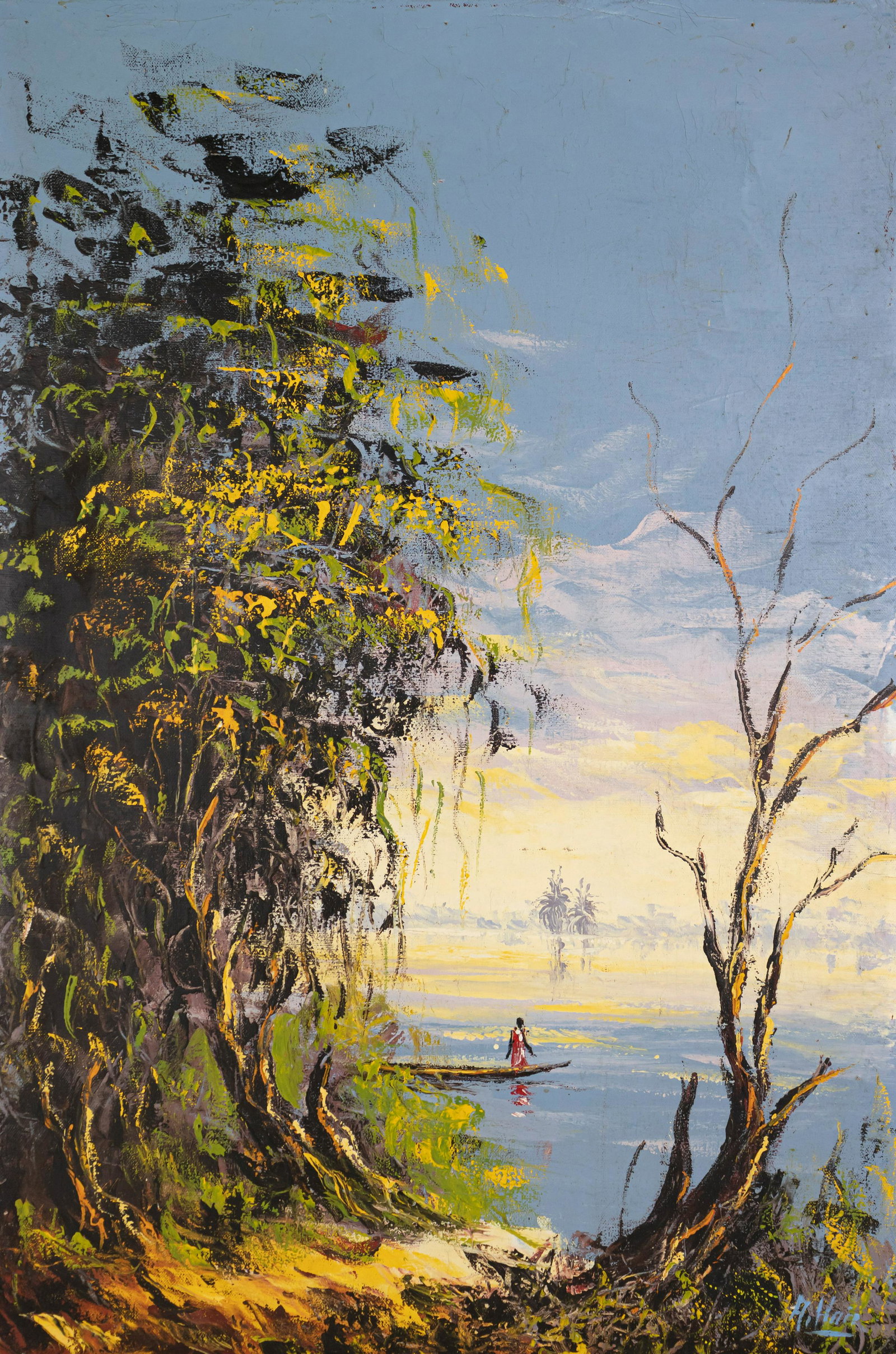 Colorful Alfred Hair Painting In the Style of (1 of 14)