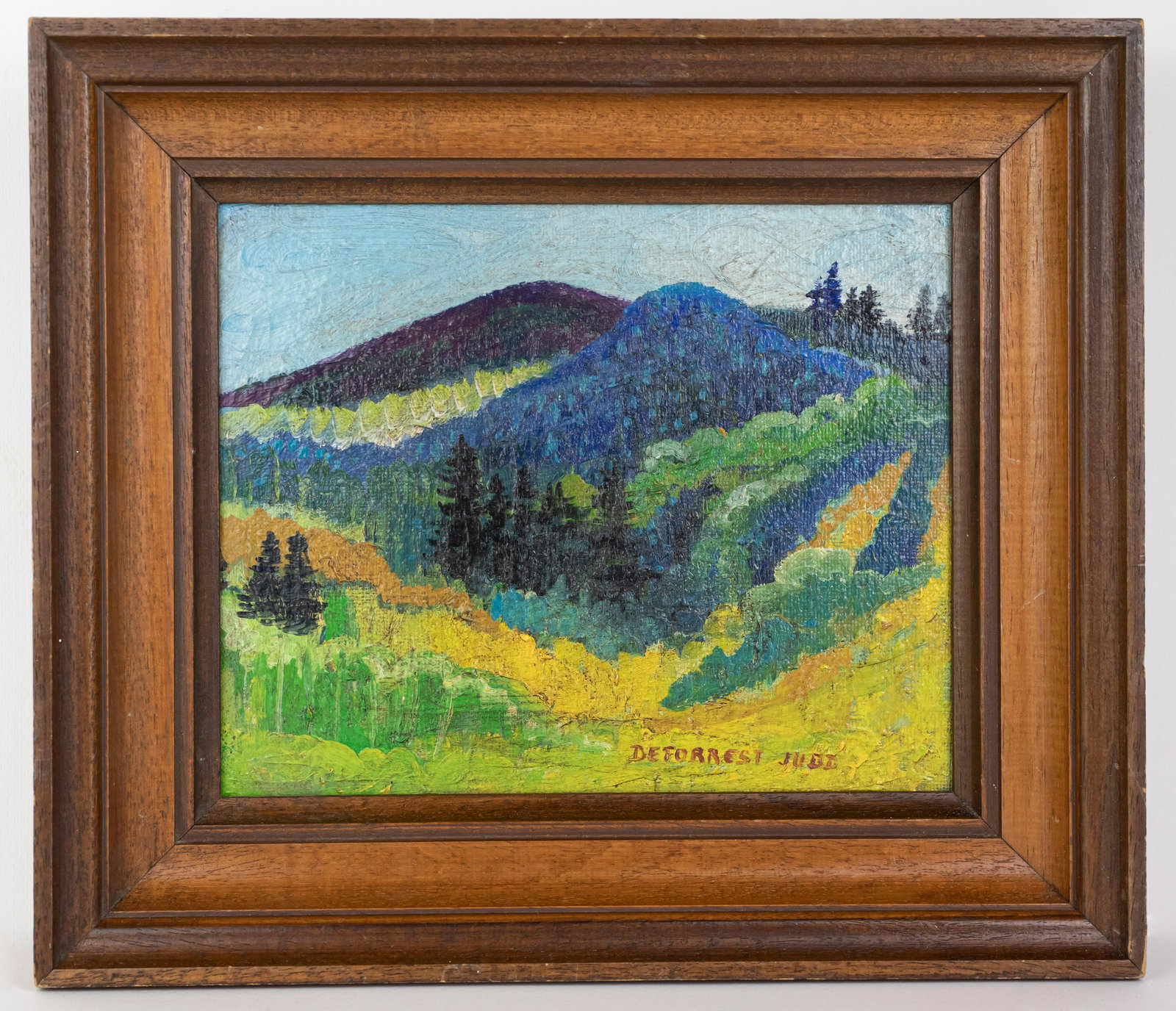 Mountain Landscape Painting in Style of DeForrest Judd (1 of 14)