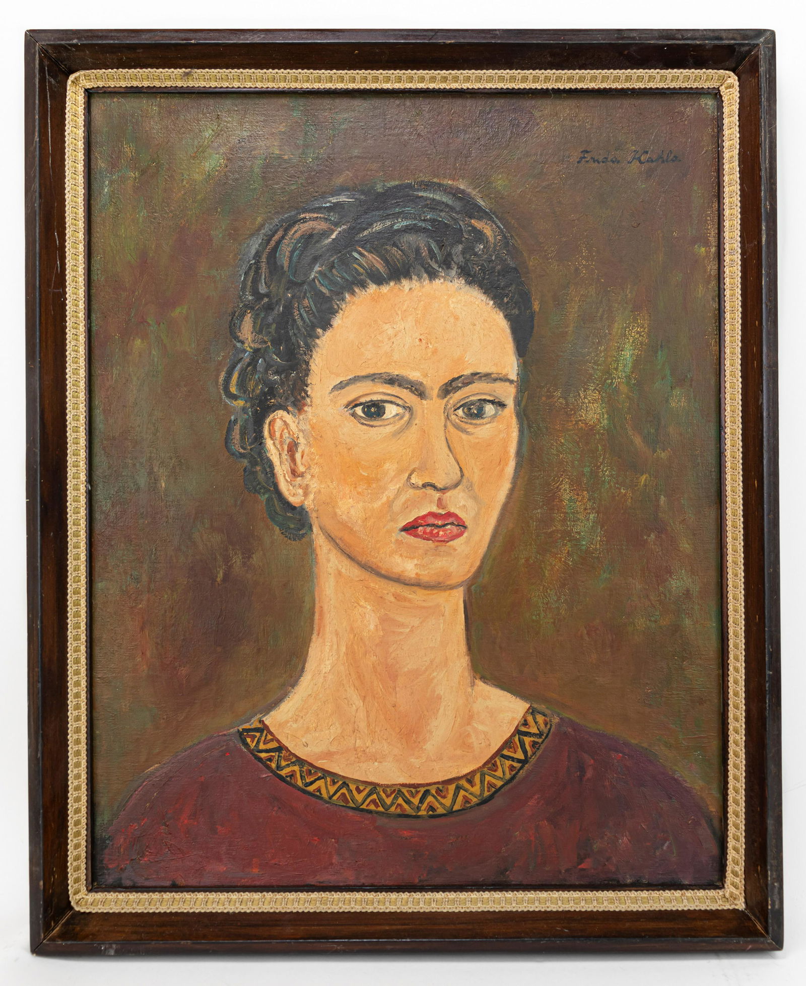 Frida Kahlo Self Portrait (In Style of) (1 of 12)