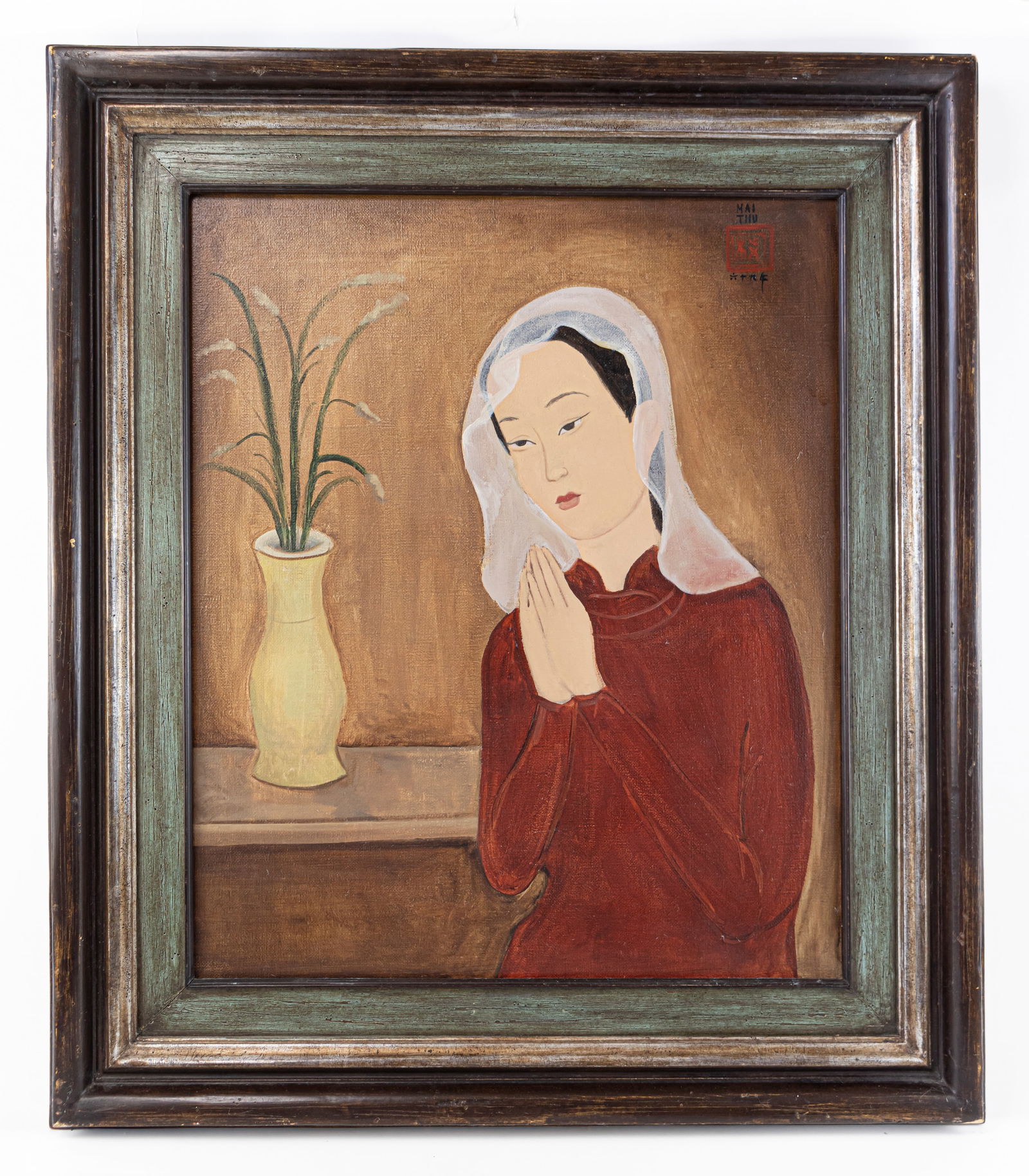 Mai Trung Thu Vietnamese French Oil Painting (Style of) (1 of 14)