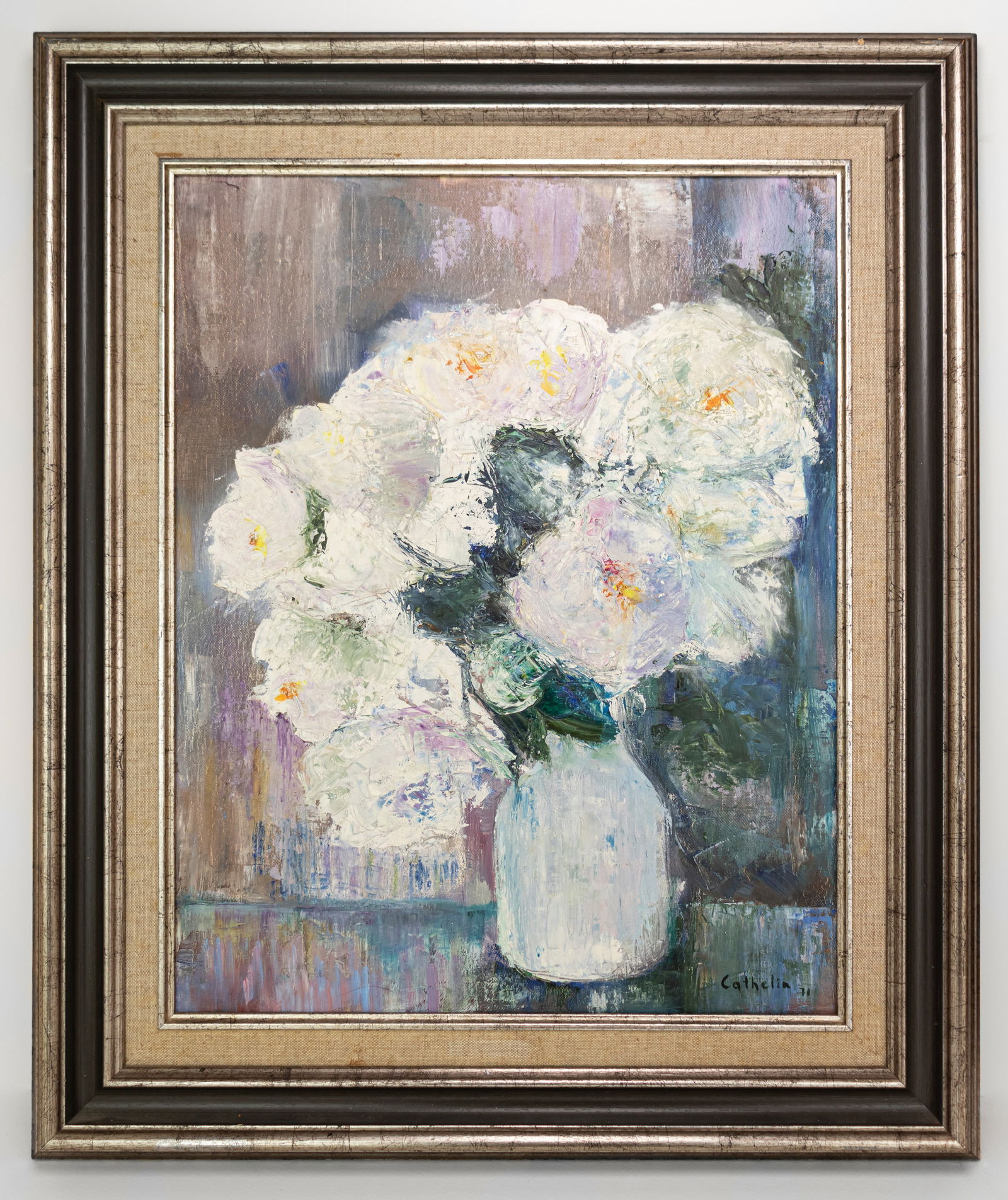 Flower Still Life In Style of Signed Bernard Cathelin (1 of 12)