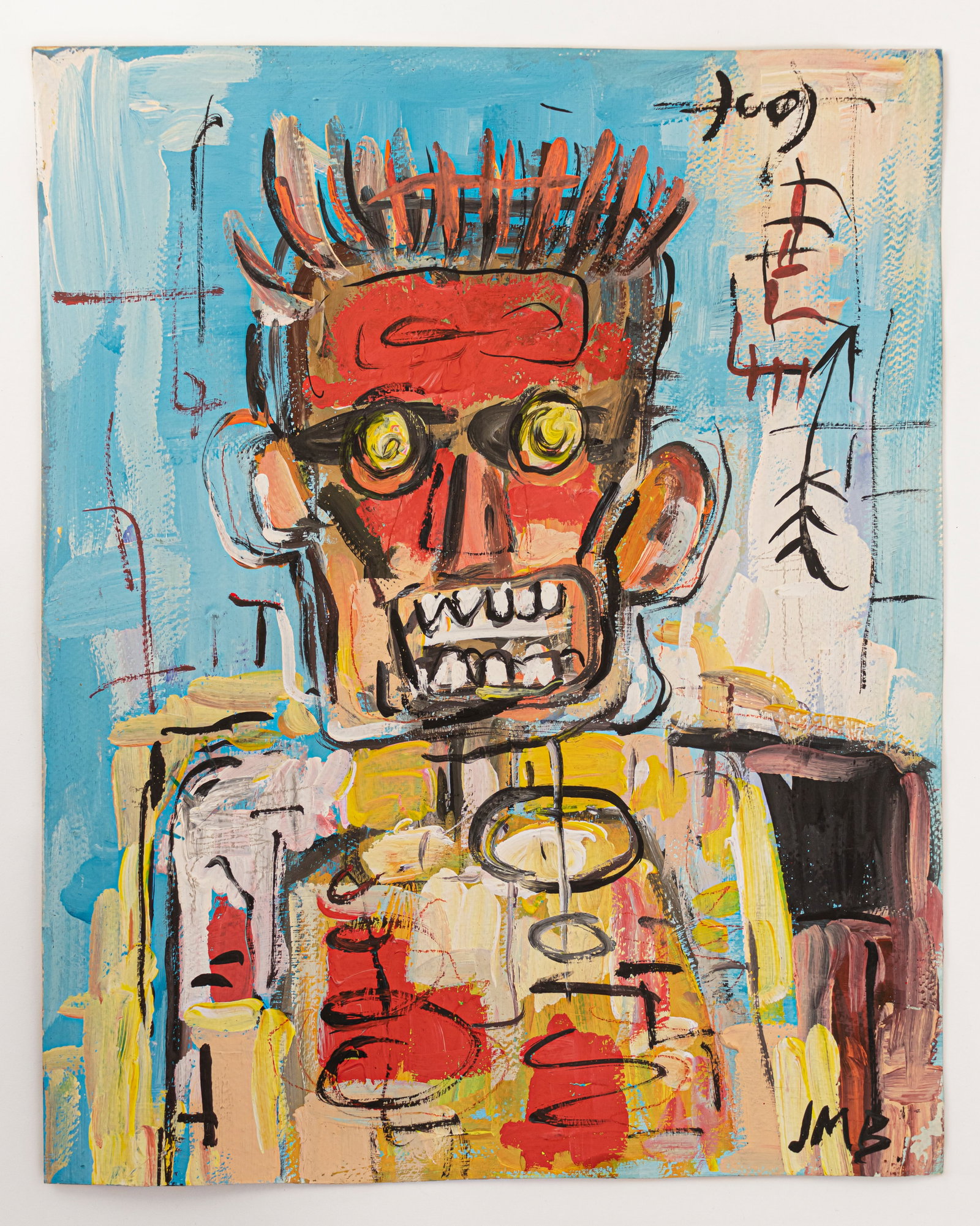 Jean-Michel Basquiat Painting SAMO JMB (In Style of) (1 of 8)