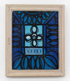 Amelia Pelaez Cubist Framed Oil Painting (Style of): This lot consists of a hand painted Oil on Board rendered in style of the Cuban artist Amelia Pelaez (1896-1968) In 1917, her family moved to Havana, to the La VÃbora district, and this gave her th