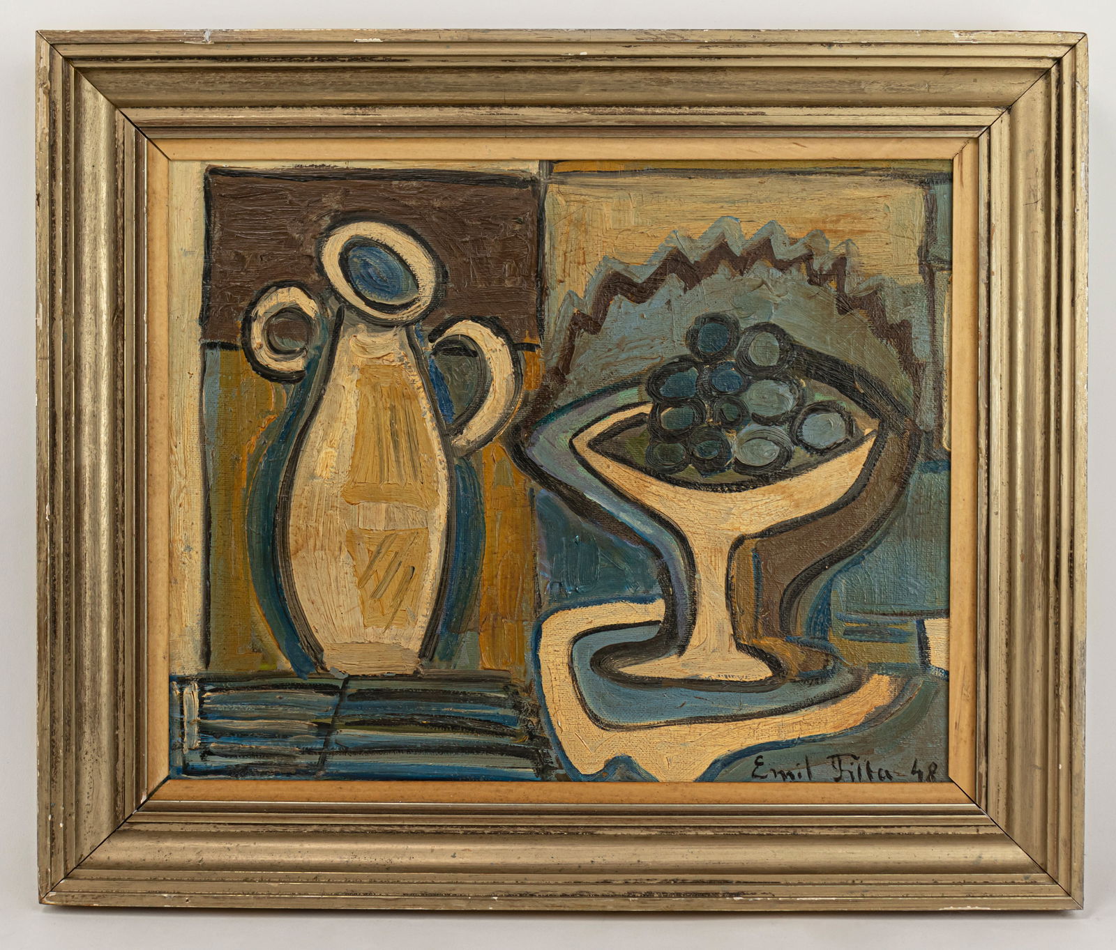 Emil Filla Czech Cubist Oil Painting (In Style of) (1 of 12)