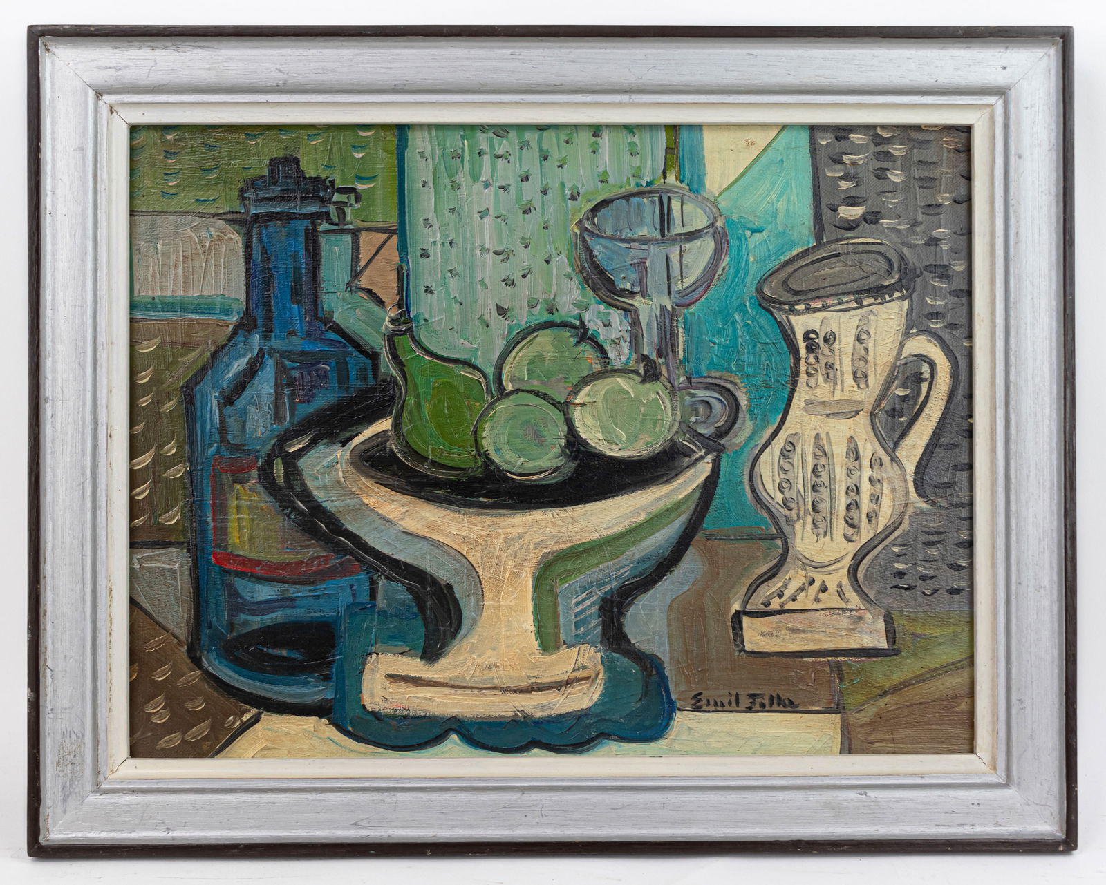 Emil Filla Czech Cubist Oil Painting (In Style of) (1 of 12)