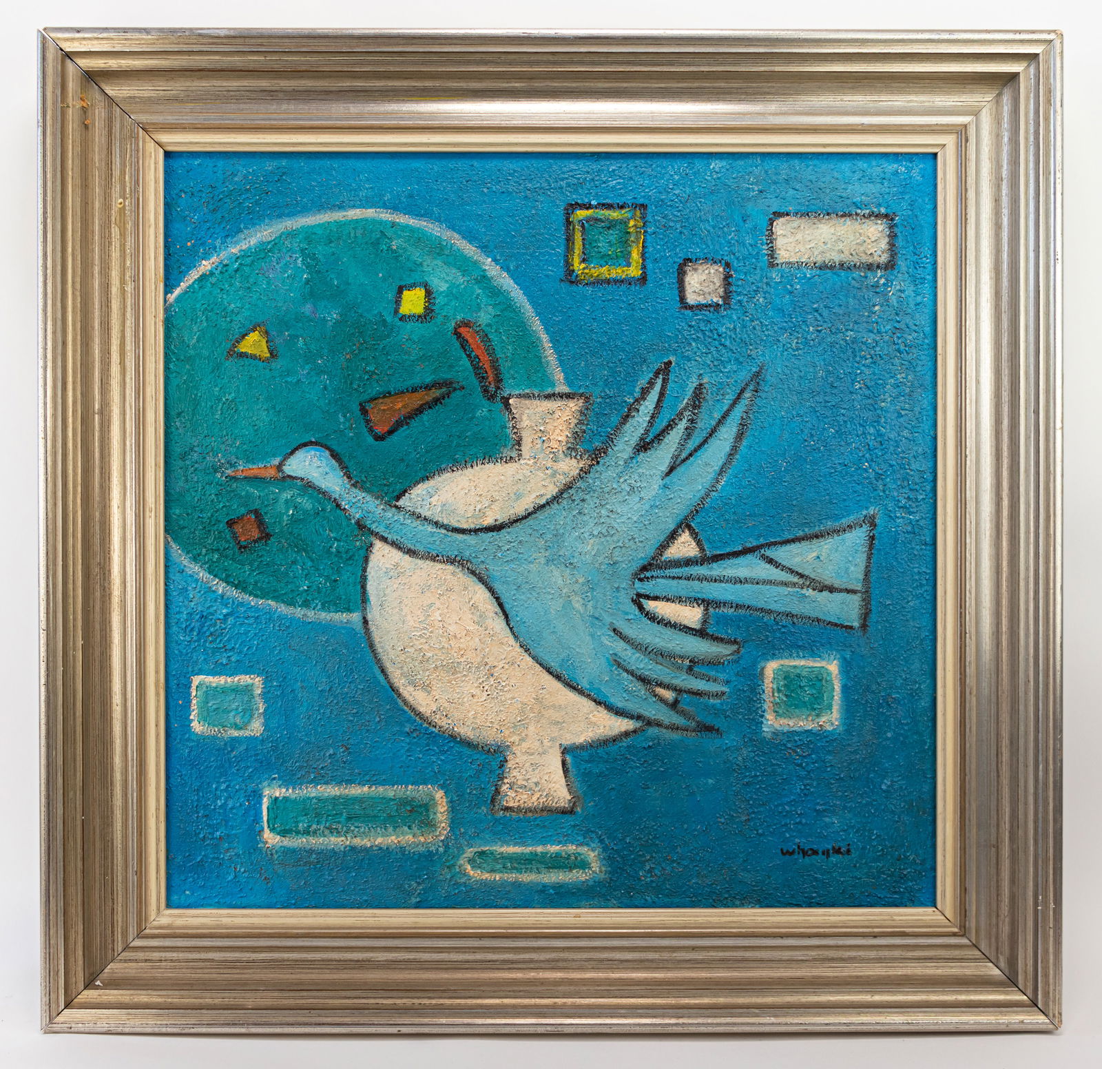 Korean Kim Whanki Abstract Painting In the Style of (1 of 12)