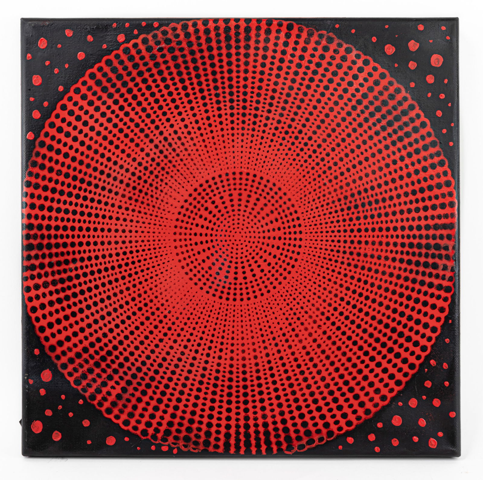 Yayoi Kusama Mixed Media Painting (Style Of) (1 of 10)